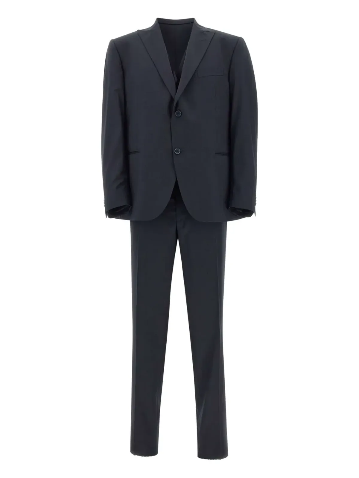 Marchesani ピークドラペル三点式シングルブレストスーツ - グレー - 画像1