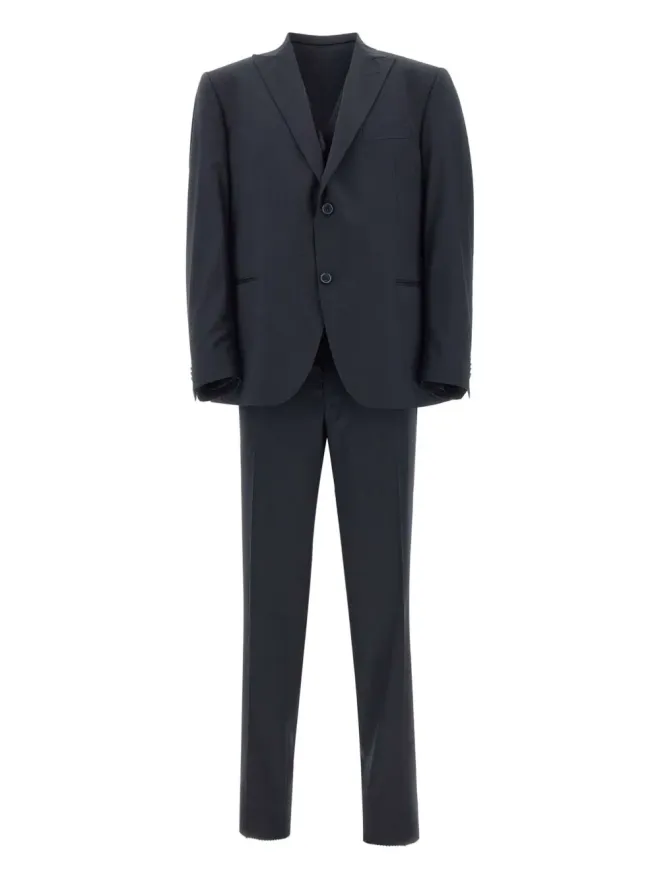 Marchesani Marchesani ピークドラペル三点式シングルブレストスーツ - グレーの商品画像
