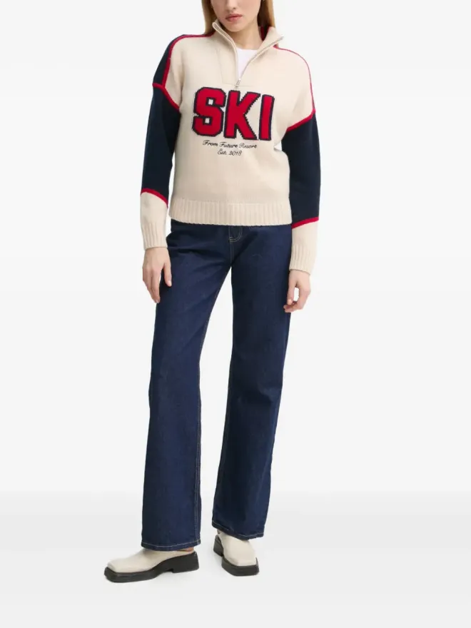 FROM FUTURE FROM FUTURE スキーグラフィックジップアップセーターの商品画像