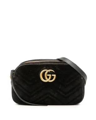 Gucci ビンテージ GG Marmont Matelasse Velvet クロスボディバッグ - サムネイル1