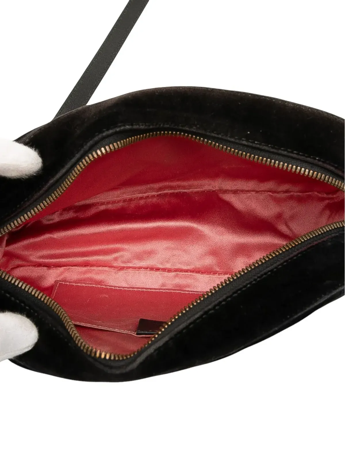 Gucci ビンテージ GG Marmont Matelasse Velvet クロスボディバッグ - 画像5