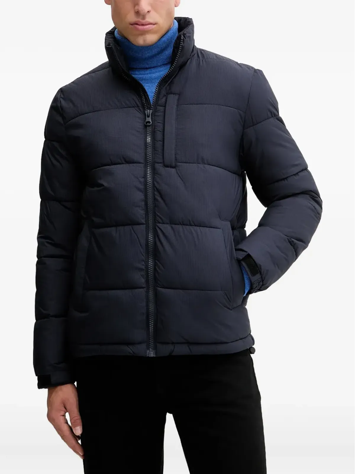 Benetton パッド入りジップファスナー付きジャケット - ブルー - 画像1