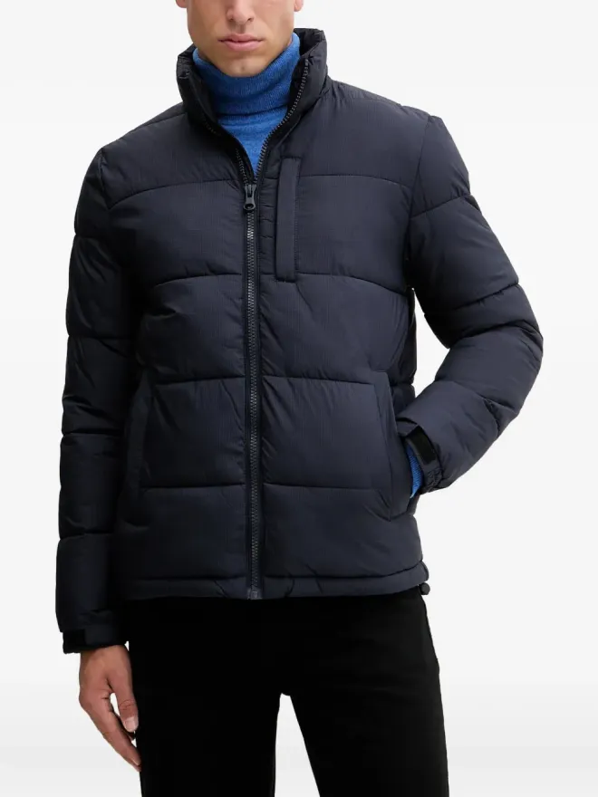 Benetton Benetton パッド入りジップファスナー付きジャケット - ブルーの商品画像
