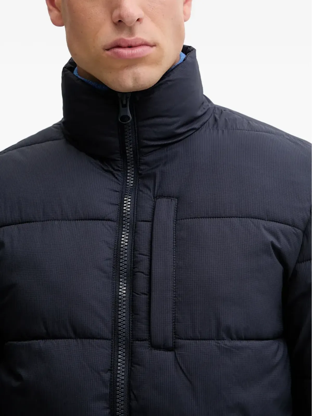 Benetton パッド入りジップファスナー付きジャケット - ブルー - 画像4