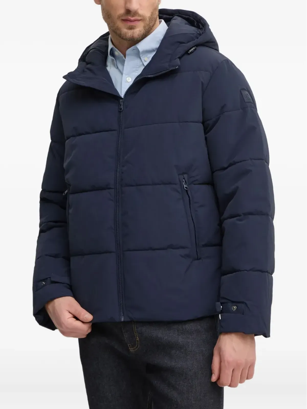 Benetton フード付きパディングジャケット - 画像4