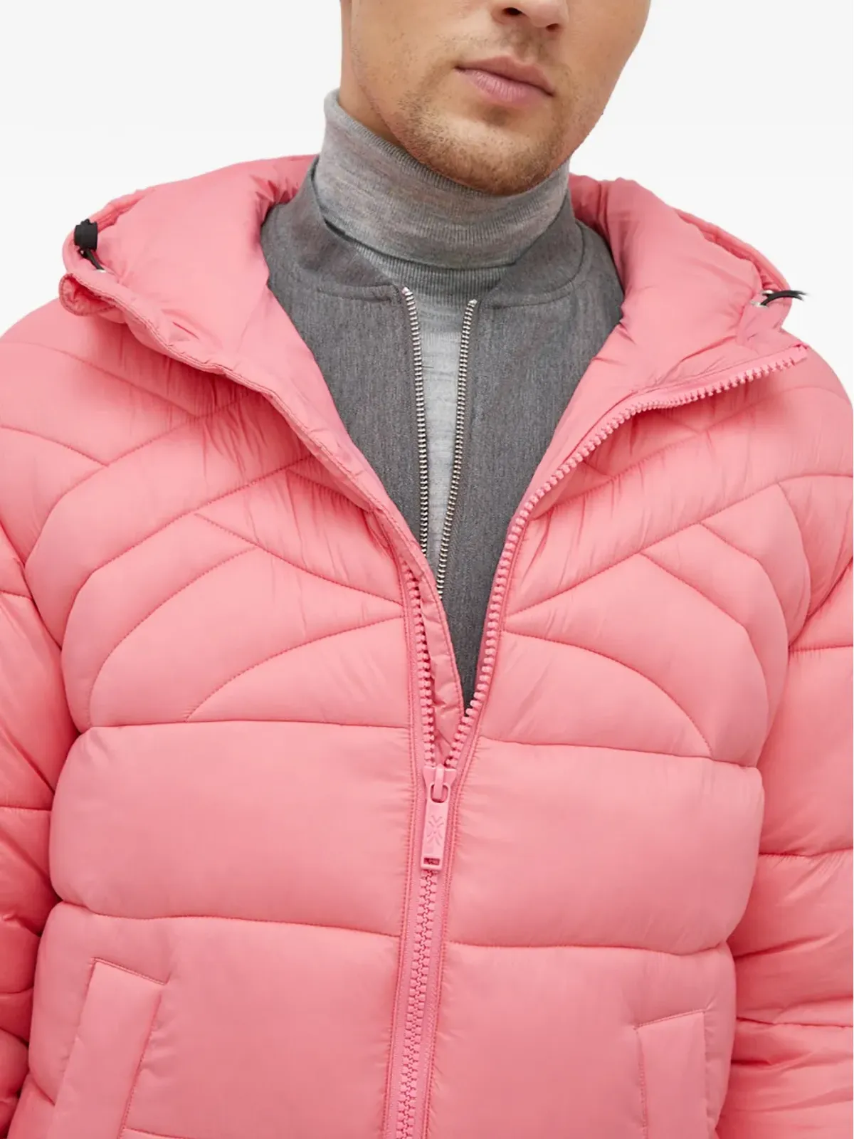 Benetton フード付きダウンジャケット - 画像4