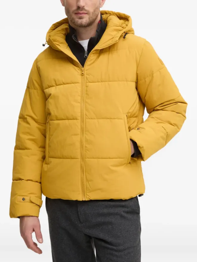Benetton Benetton hooded zip-fastening jacket - Yellowの商品画像