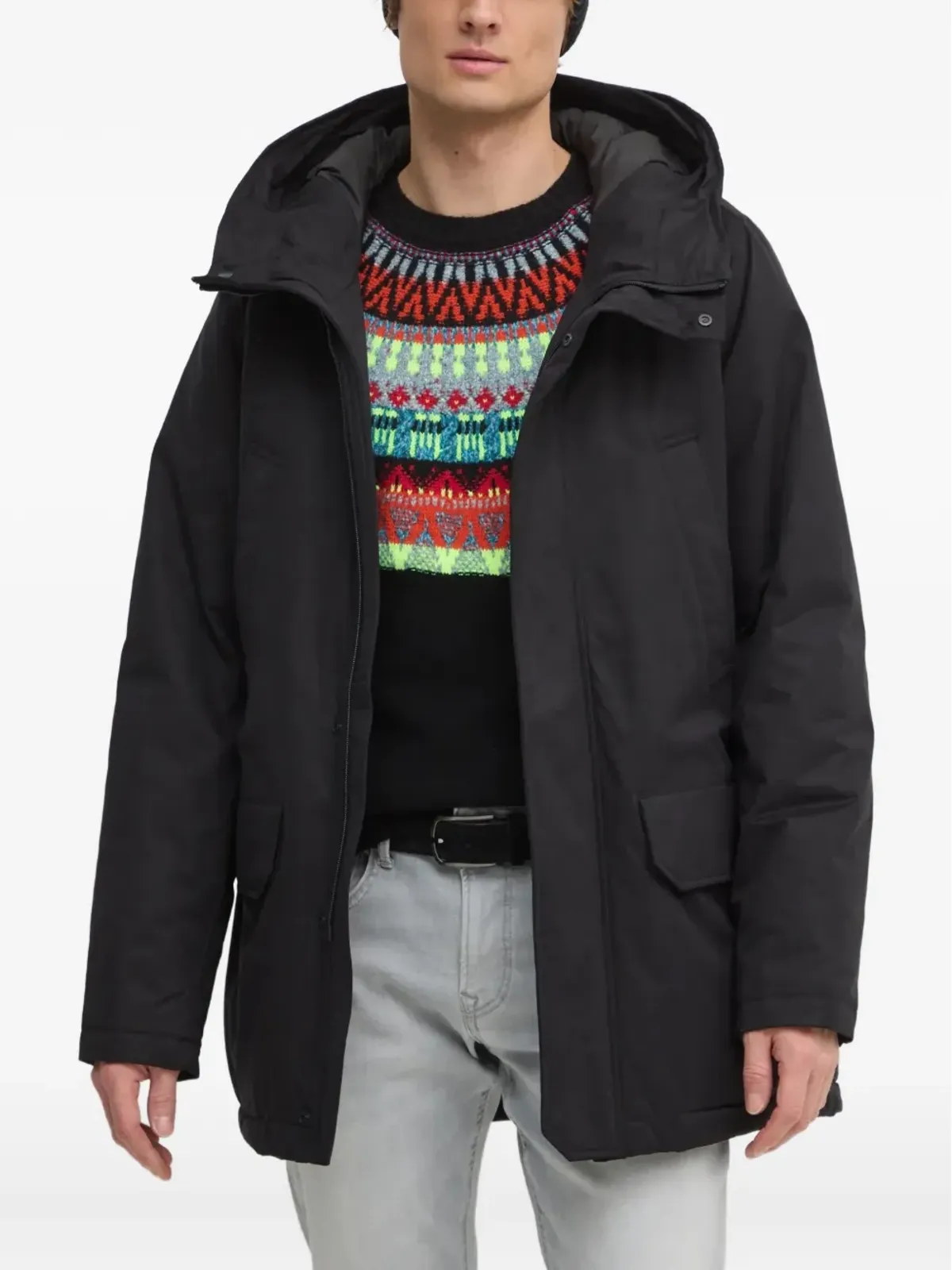 Benetton フード付きポケットジャケット - 画像1
