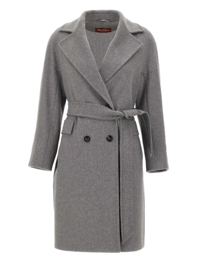 Max Mara Max Mara Astro ベルト付きダブルブレストコートの商品画像