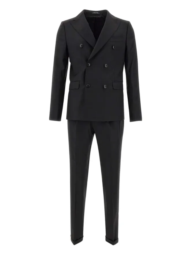 Marchesani Marchesani ダブルブレストスーツ ブラックの商品画像