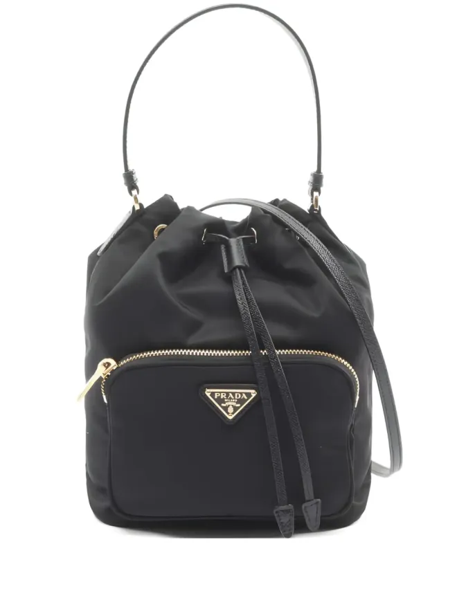 Prada Pre-Owned Prada Pre-Owned 20s ドローストリング・バケットバッグ - ブラックの商品画像