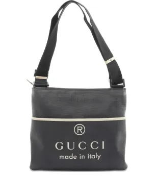 Gucci ビンテージ 2000年代 ロゴプリント メッセンジャーバッグ グレー - サムネイル1