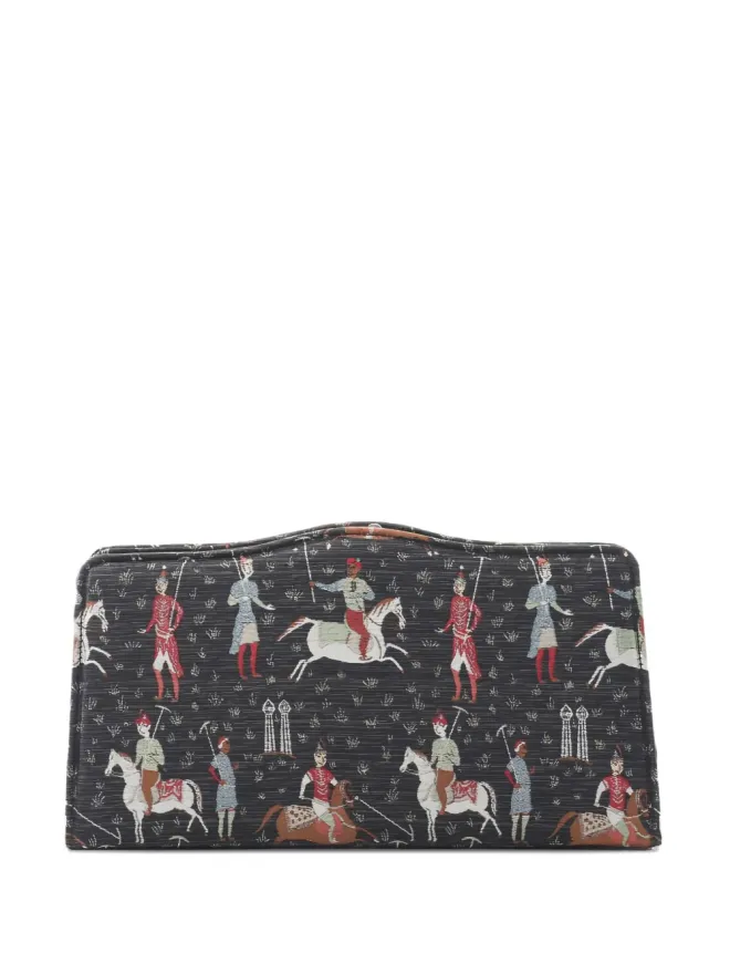 Gucci Pre-Owned Gucci ビンテージ 2010年代 馬術柄 クラッチバッグ - ブラックの商品画像