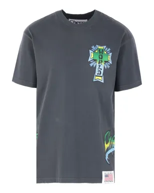 Cherry World グラフィックプリントTシャツ - グレー - サムネイル1