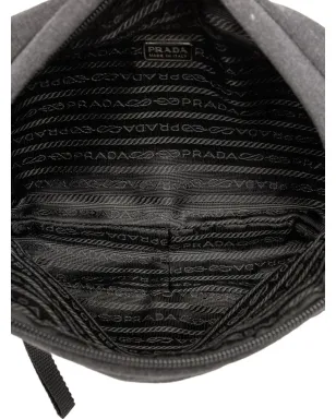 Prada ビンテージ 1995 ポリエステル ポーチ グレー - サムネイル4