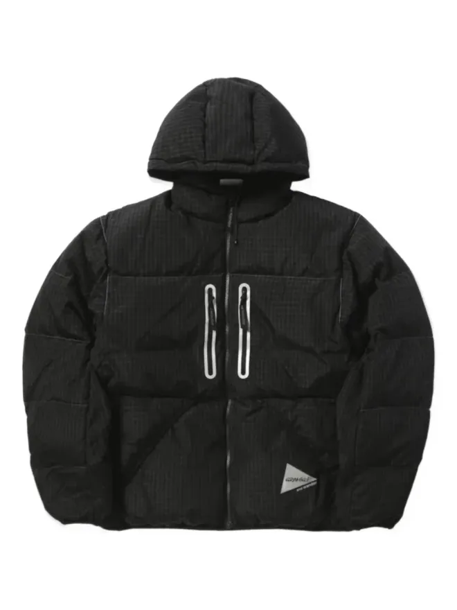 and wander and Wander フーデッドチェックジャケットの商品画像