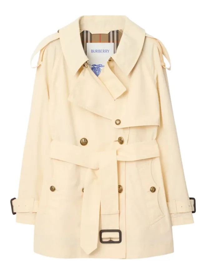 Burberry Burberry フィッツロビア ベルト付き ダブルブレスト トレンチコートの商品画像