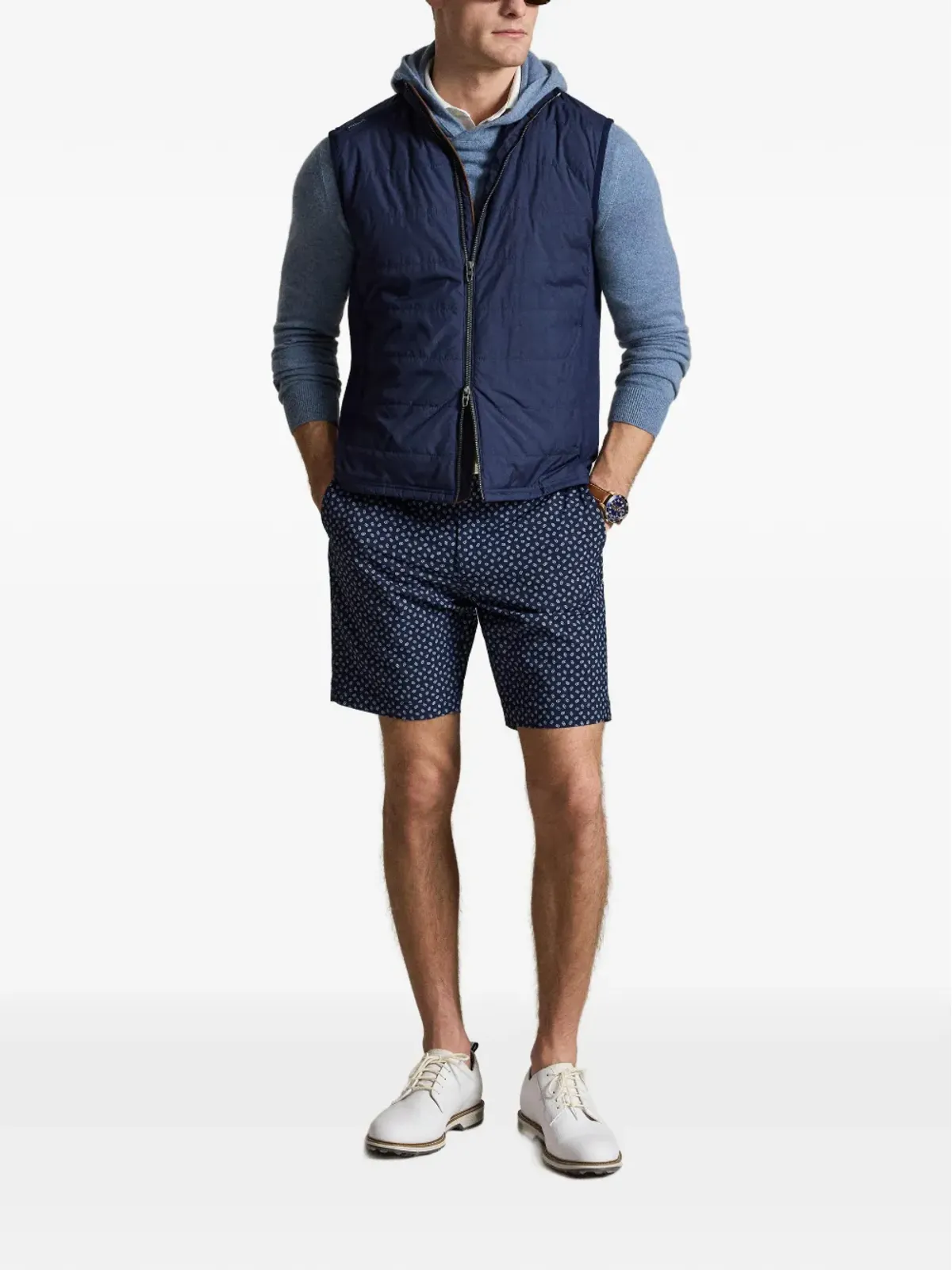 RLX Ralph Lauren 織地ジップベスト - 画像2