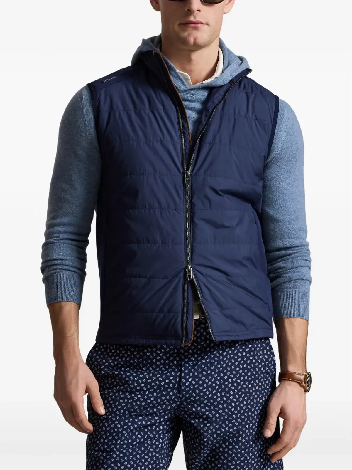 RLX Ralph Lauren 織地ジップベスト - 画像3