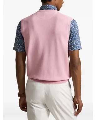RLX Ralph Lauren V-neck polo-embroidery vest - Pink - サムネイル4