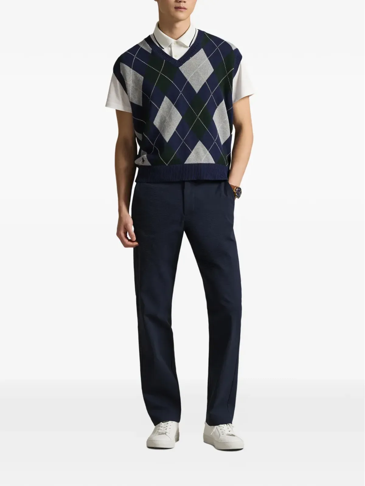 RLX Ralph Lauren アーガイルポロベスト - 画像2
