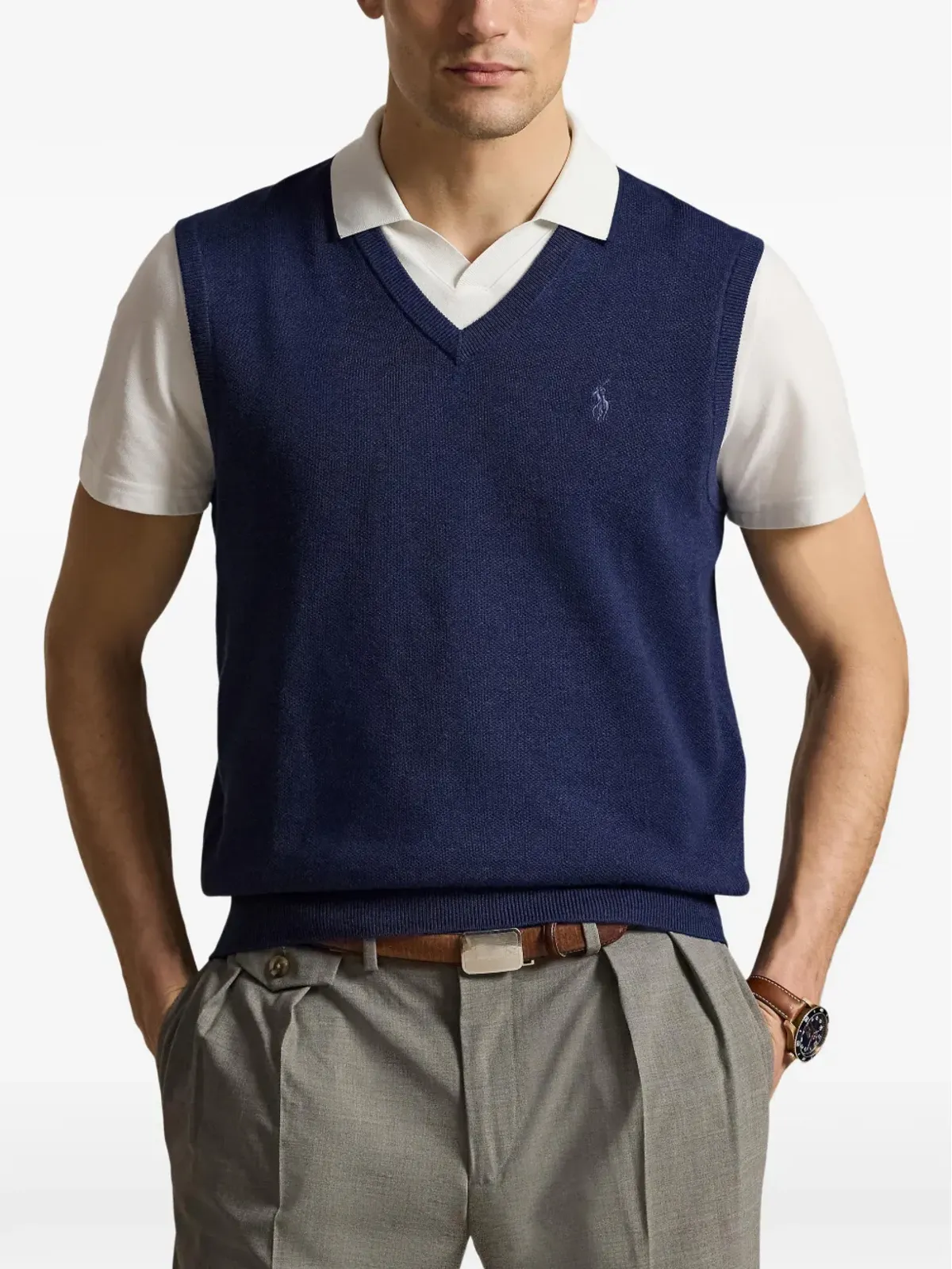 RLX Ralph Lauren Vネックニットベスト - 画像3