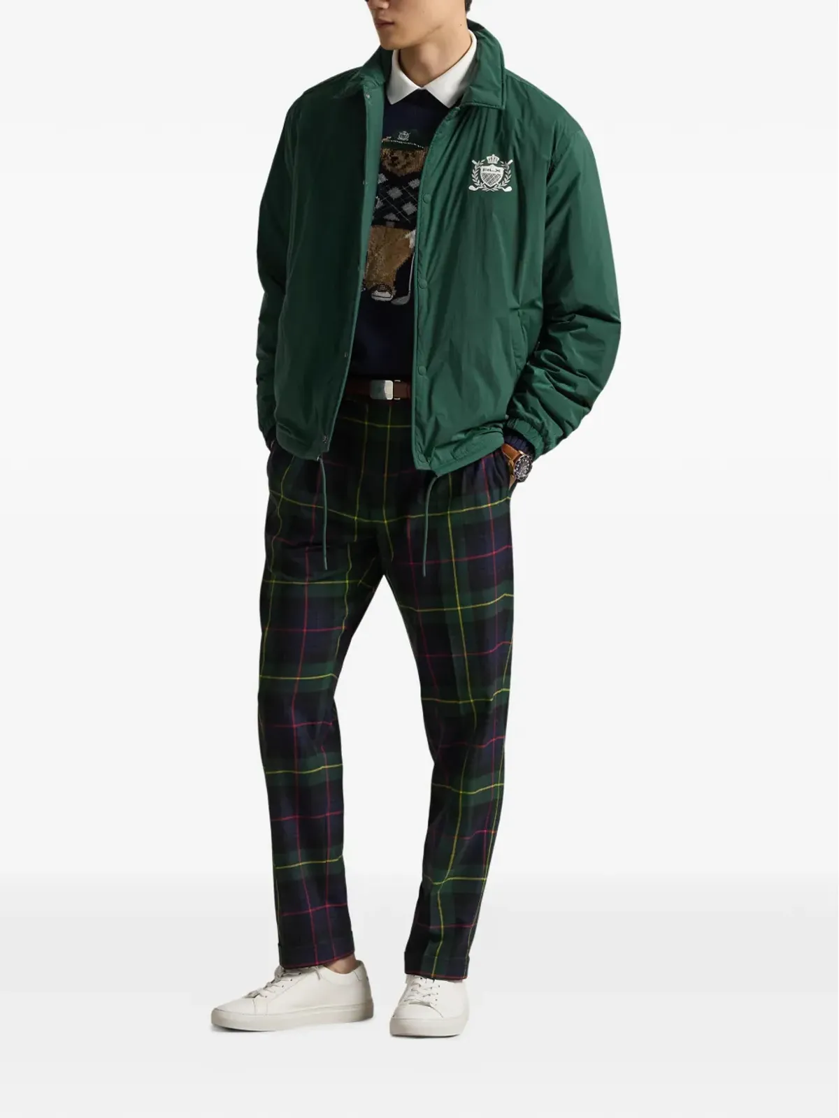 RLX Ralph Lauren プリントロゴ ポロカラー ジャケット - 画像2