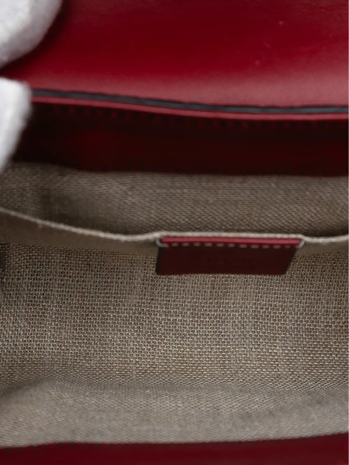 Gucci ビンテージ 2016-2025 ミニ・マイクログッチシマ Emily クロスボディバッグ - レッド - 画像5