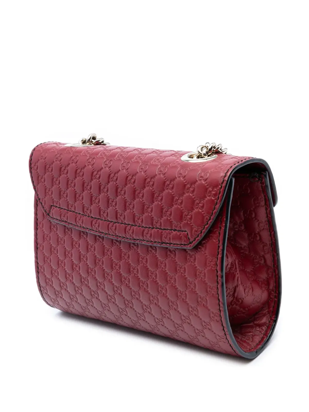 Gucci ビンテージ 2016-2025 ミニ・マイクログッチシマ Emily クロスボディバッグ - レッド - 画像3