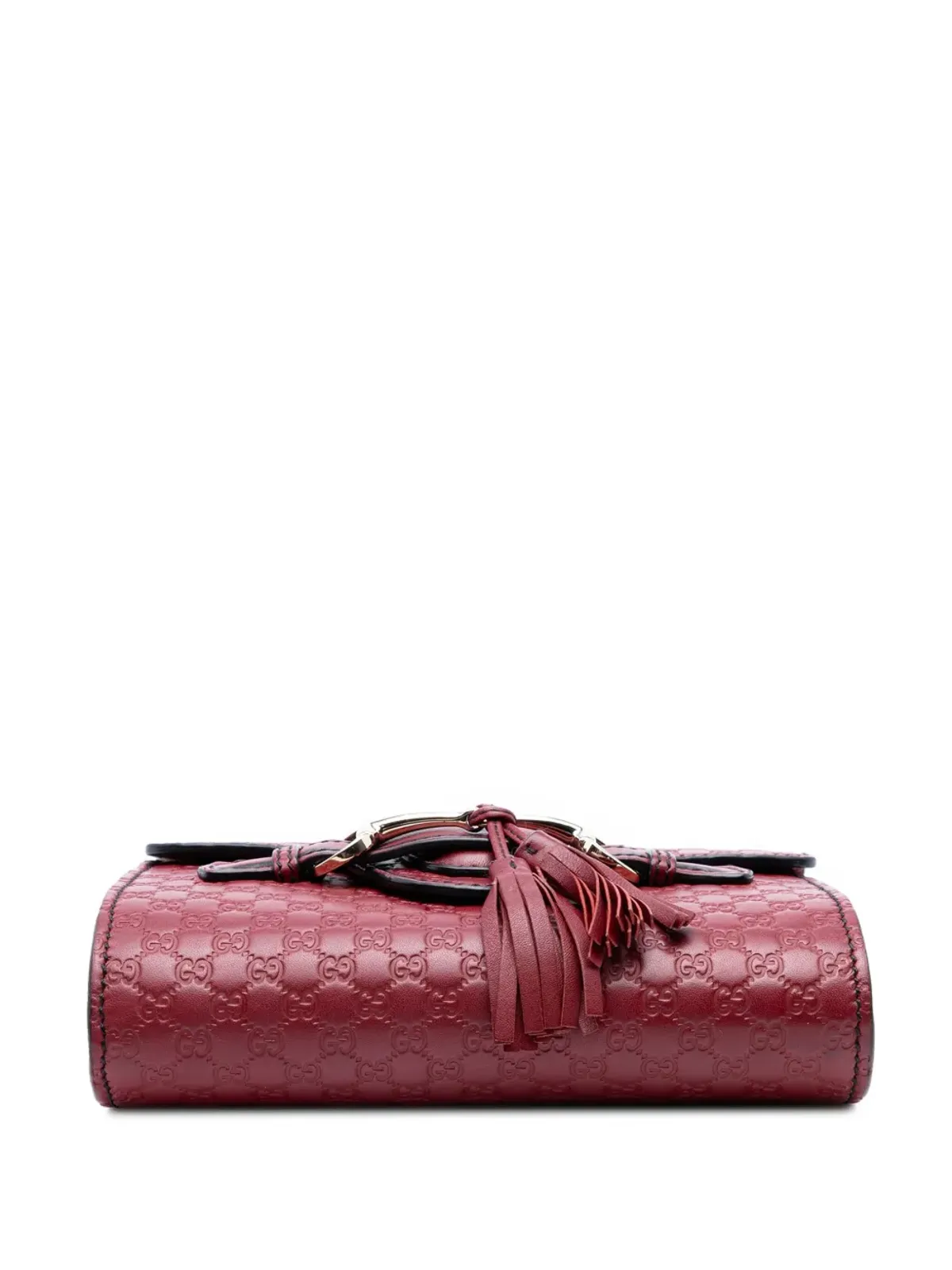 Gucci ビンテージ 2016-2025 ミニ・マイクログッチシマ Emily クロスボディバッグ - レッド - 画像4