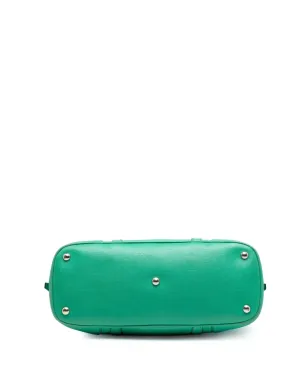 Gucci ビンテージ 小型 レザー ドーム型 サッチェル グリーン - サムネイル4
