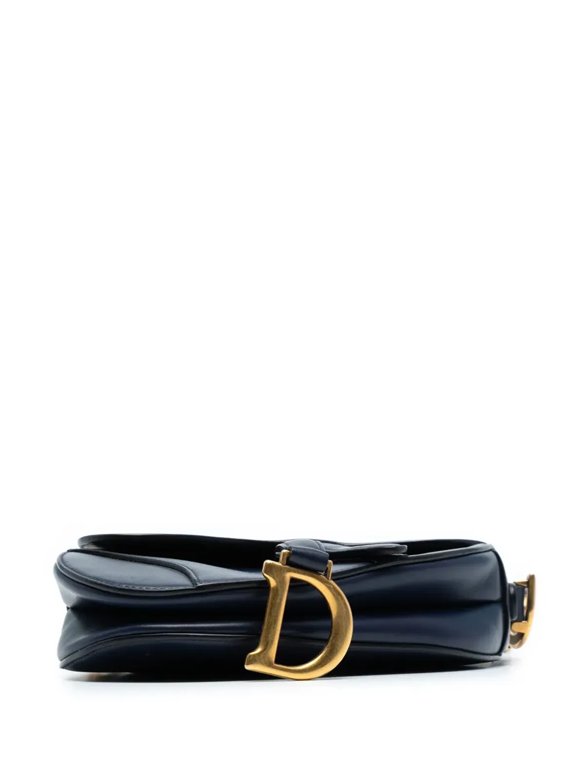 Christian Dior ビンテージ 2018年 ミニ スムース カーフスキン サドルバッグ サッチェル - ブルー - 画像4