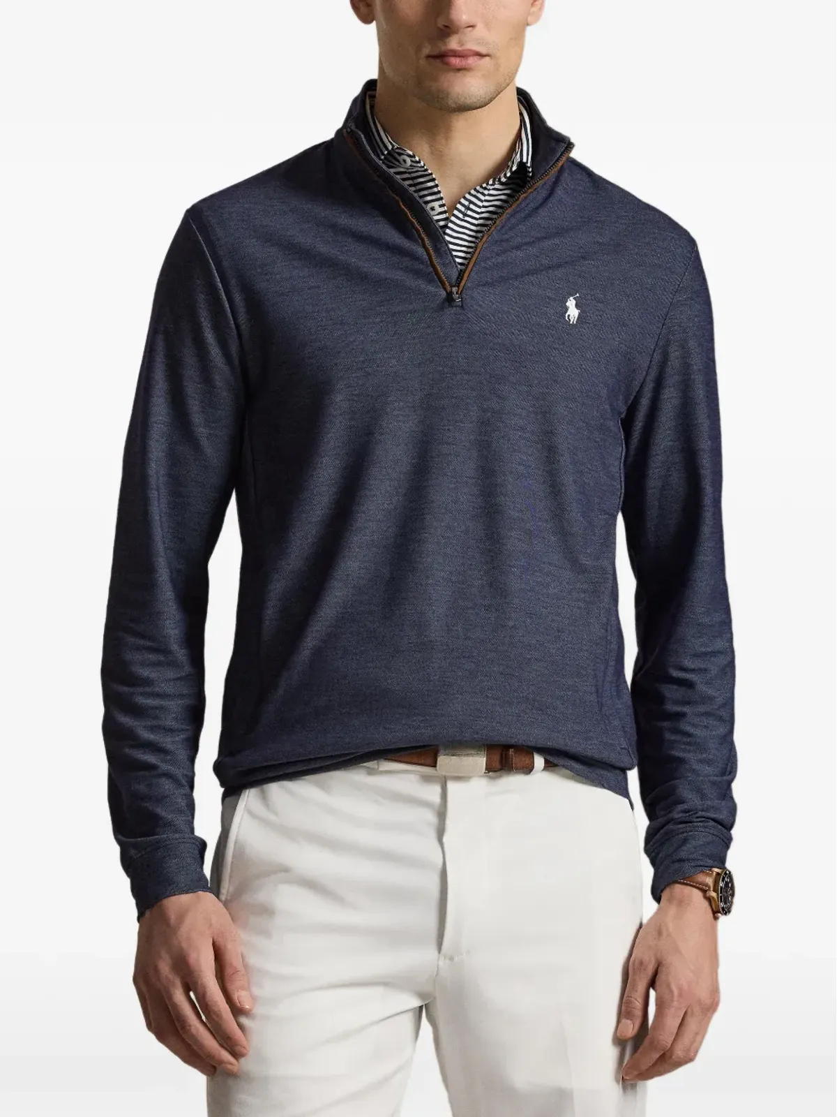 RLX Ralph Lauren ジップ長袖セーター - ブルー - 画像3