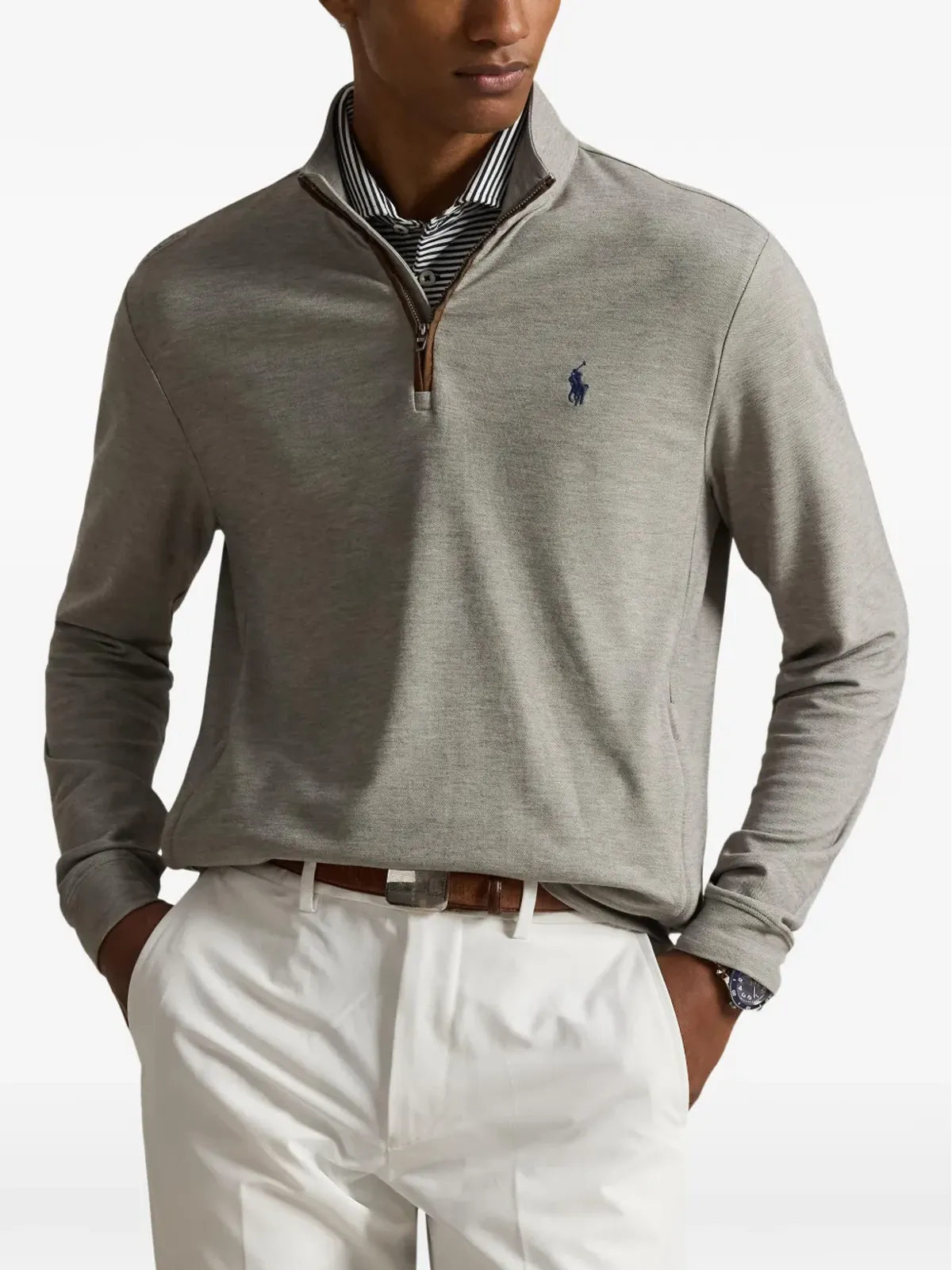 RLX Ralph Lauren ジップロゴディテールセーター - 画像3