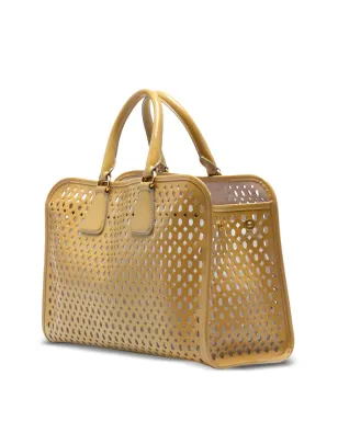 Prada ビンテージ 2000-2025 サフィアーノ ヴェルニーチェ フォリ・パーフォレーテッド トートバッグ - サムネイル3