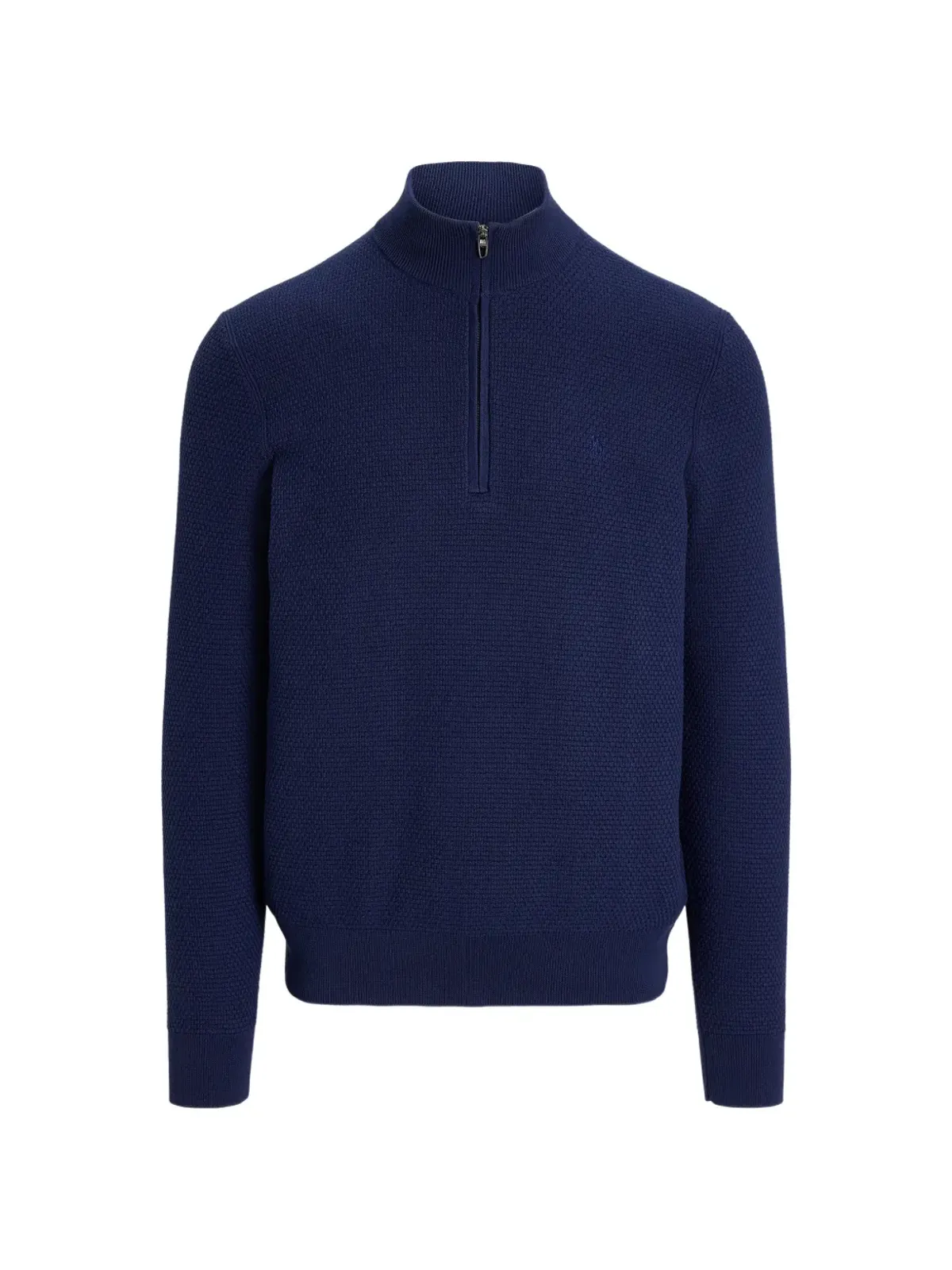 RLX Ralph Lauren ハーフジップ・ワッフル編みニットセーター - ブルー - 画像1