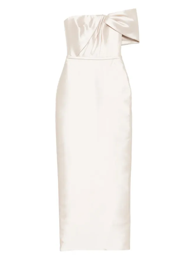 Amsale Amsale サテン ドレス（ベージュ系）の商品画像