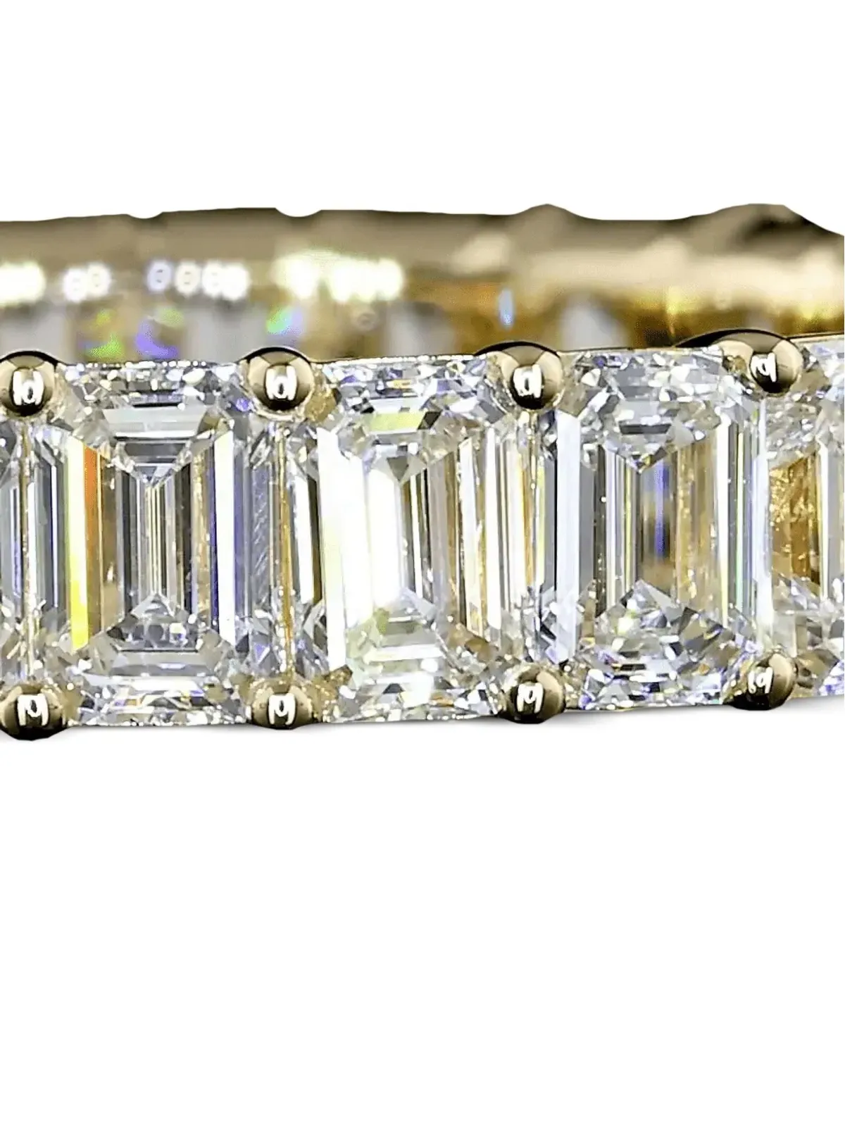 Jewels Aficionado 14K イエローゴールド ダイヤモンド エタニティリング - 画像3