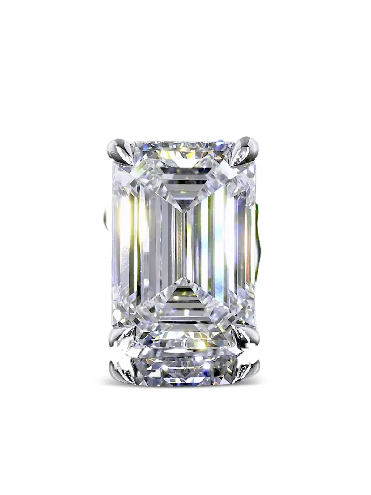 Jewels Aficionado 14Kホワイトゴールド ダイヤモンドスタッドピアス - 画像2