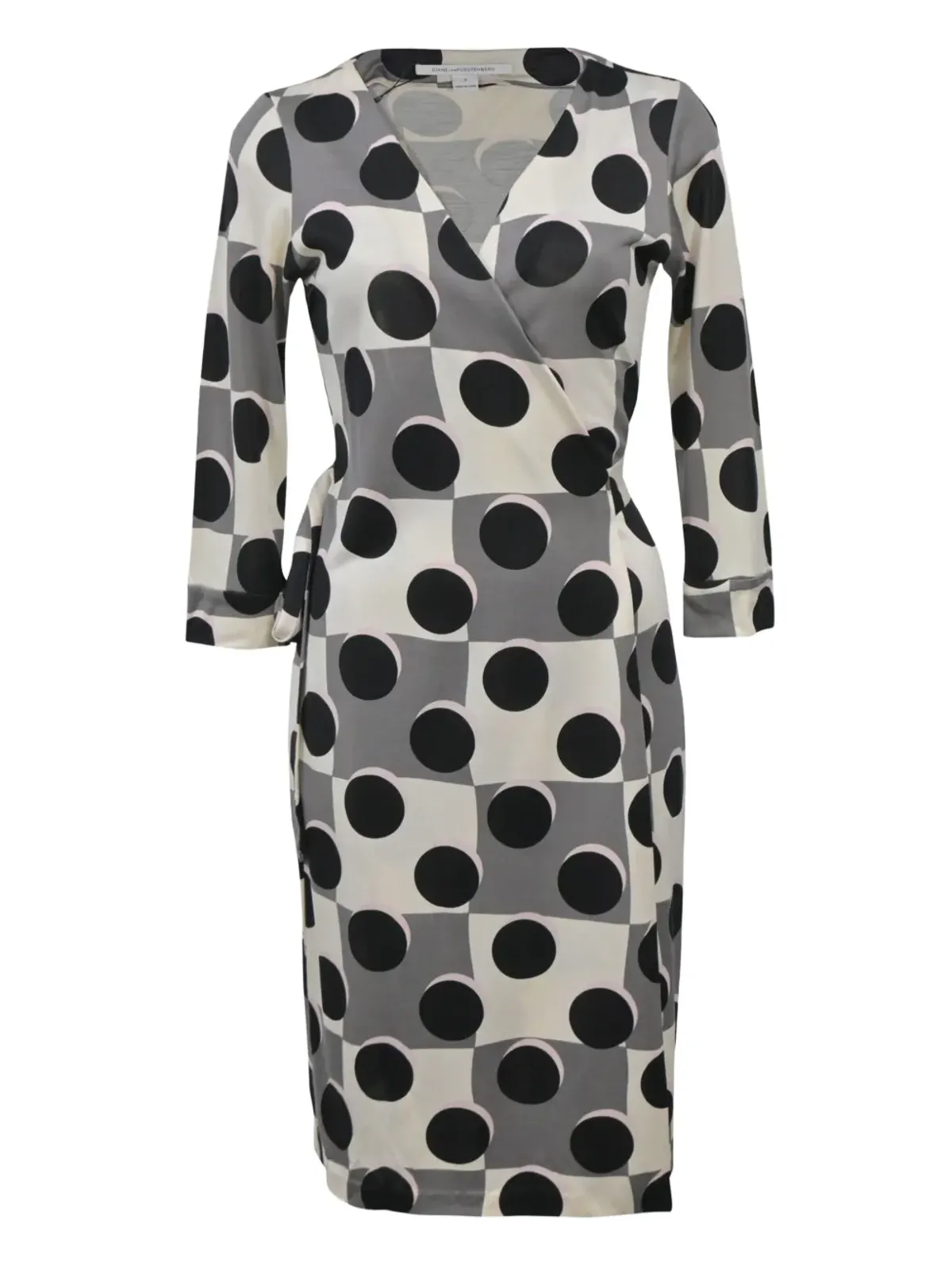 DVF Diane von Furstenberg ドット柄ラップドレス - ホワイト - 画像1