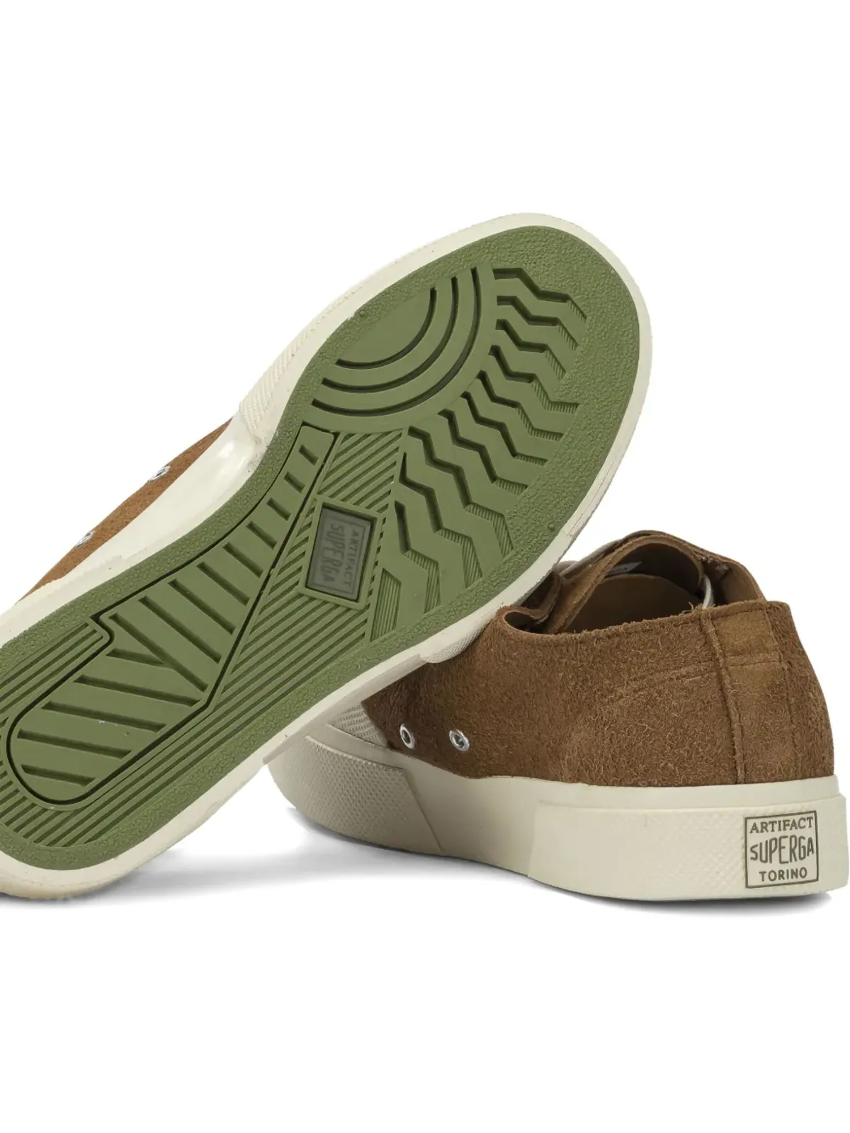 Superga 2432 スエード レースアップ スニーカー - 画像4