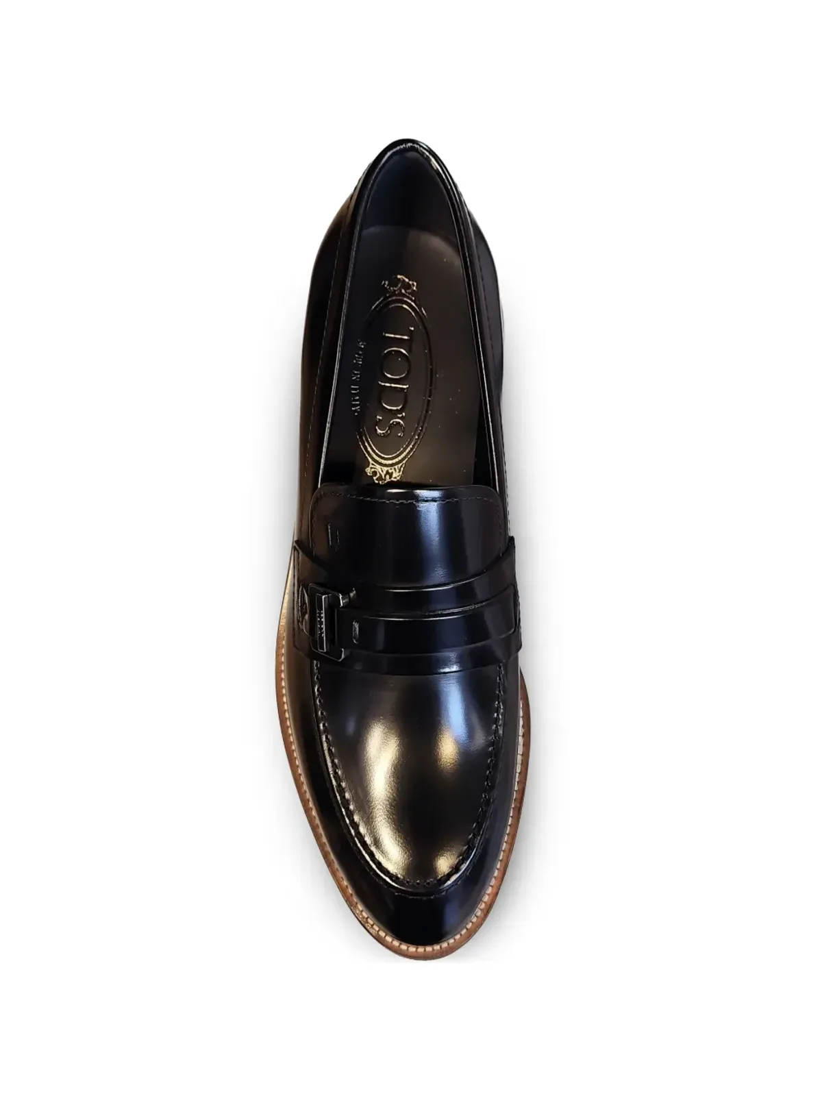 Tod's バックルディテール レザー ローファー - ブラック - 画像2