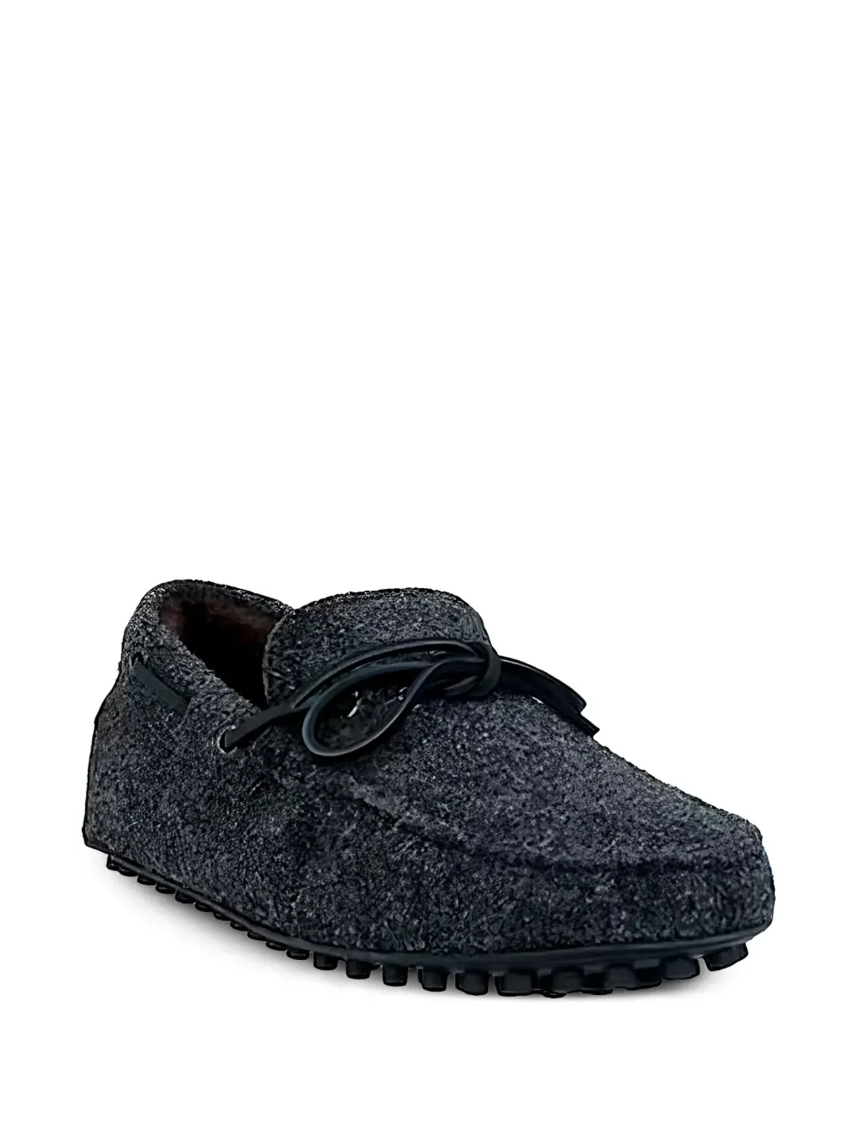 Tod's タイ結びフェルテッド ボートシューズ - グレー - 画像2
