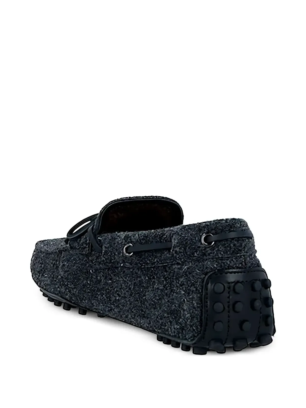 Tod's タイ結びフェルテッド ボートシューズ - グレー - 画像3