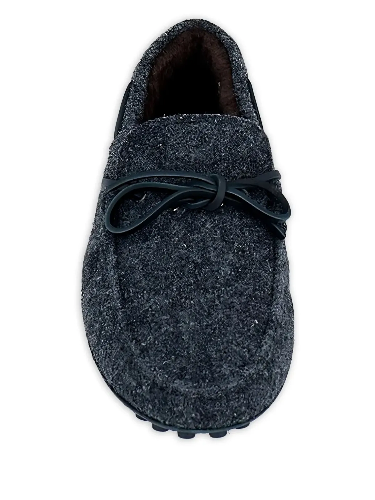 Tod's タイ結びフェルテッド ボートシューズ - グレー - 画像4