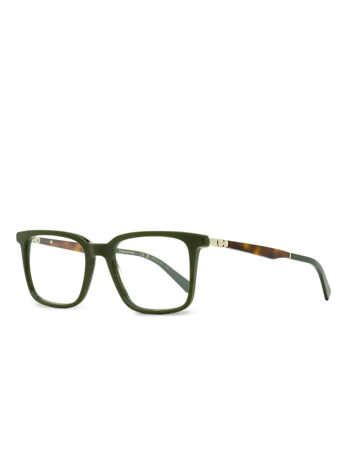 Ferragamo Eyewear ガンチーニ レクタンギュラー メガネ - 画像2