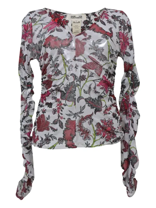 DVF Diane von Furstenberg DVF Diane von Furstenberg 花柄プリントトップの商品画像