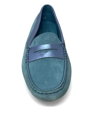 Tod's Gommino メタリックトリム スエード ローファー - サムネイル2