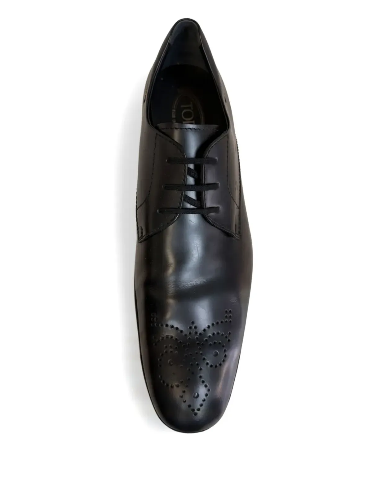 Tod's Fiore Brian ダービーシューズ - ブラック - 画像3