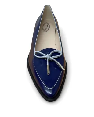 Tod's タイ付き バレエフラット ブルー - サムネイル2